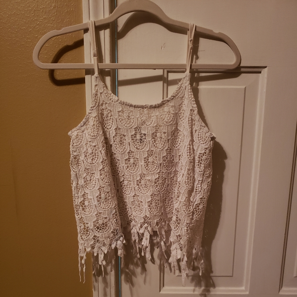 Rue21 crochet crop top.